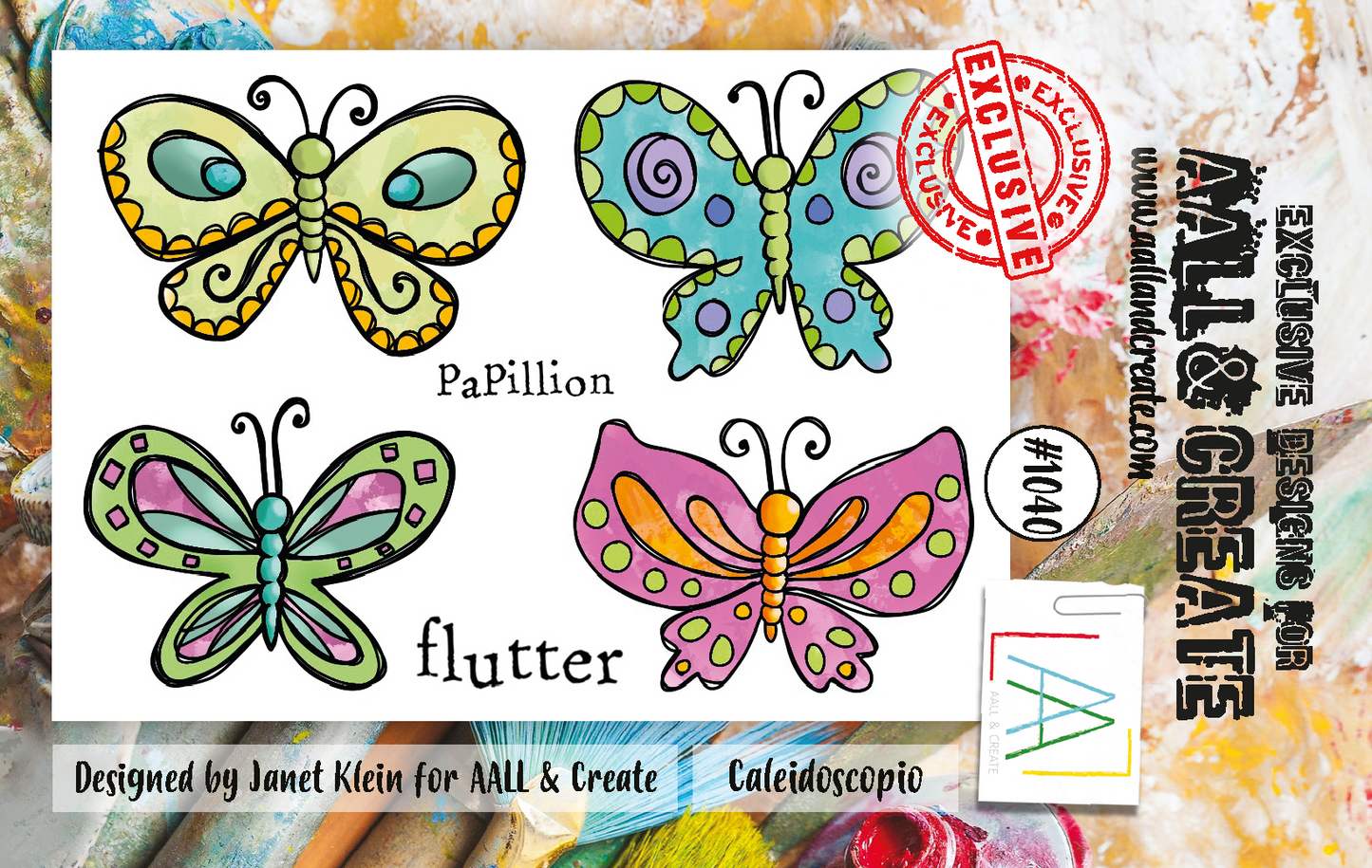 AALL and Create  A7 Stamp Set - 1040 - Caleidoscopio