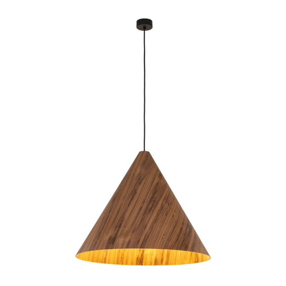 SOLIS Large Scandinavian Wood Pendant Light – Statement Cone Design (Limited Edition) - AURABAGS SHOP