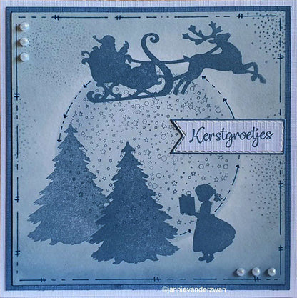 Clear Stamp Silhouette Thank You Santa!!