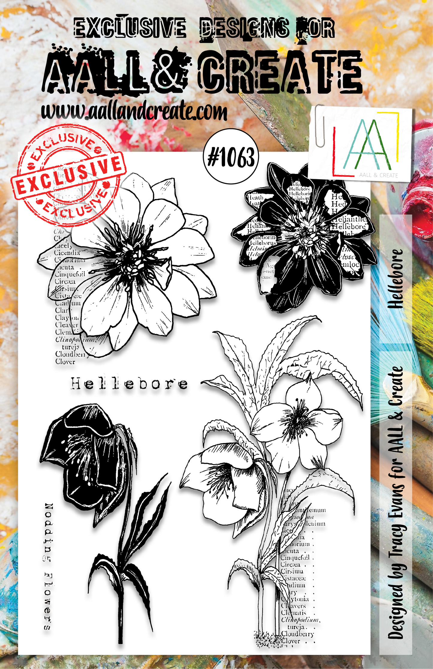 AALL and Create  A5 Stamp Set - 1063 - Hellebore