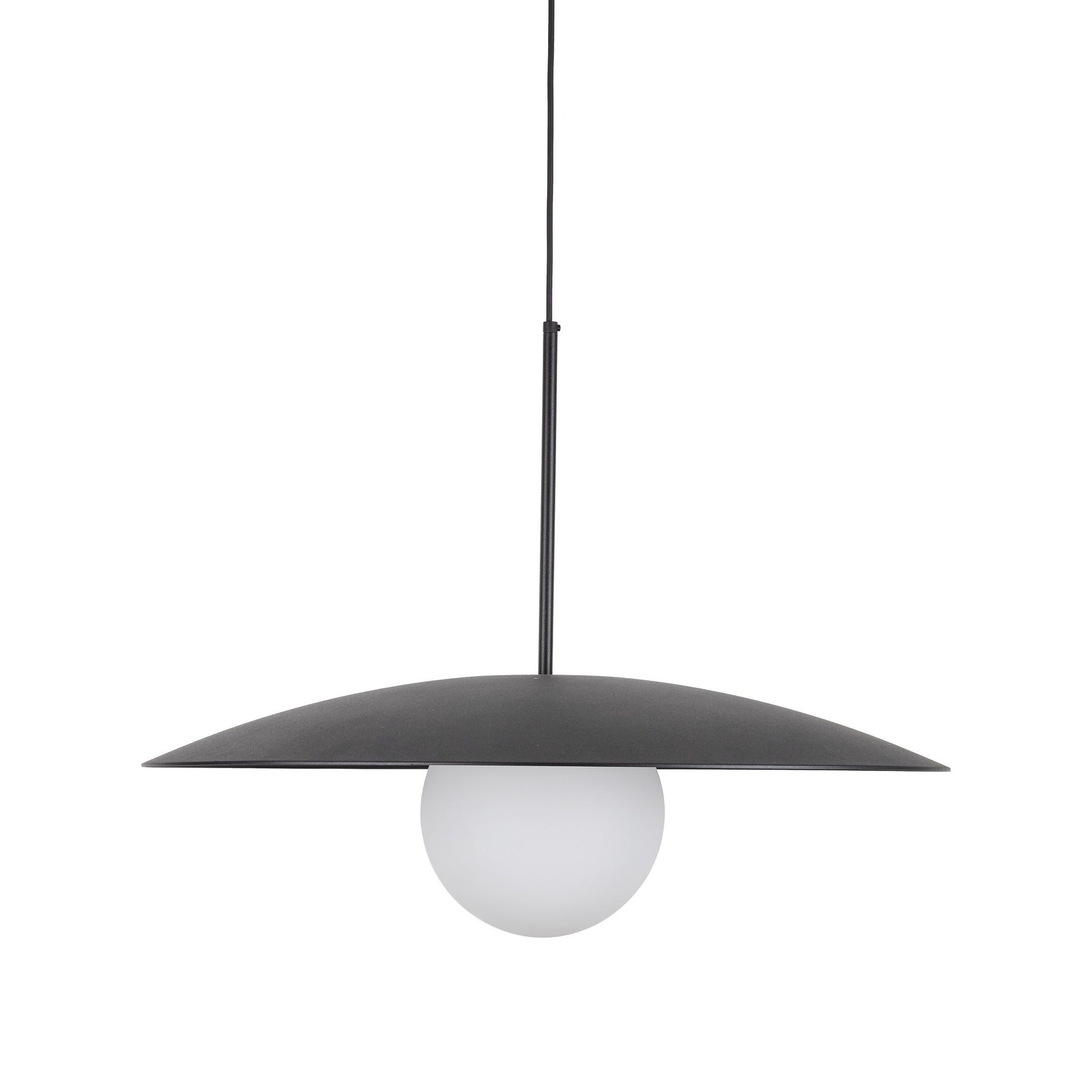 SLATE Mid-Century Modern Wide Dome Pendant Light for Kitchen Island & Dining Table - AURABAGS SHOP