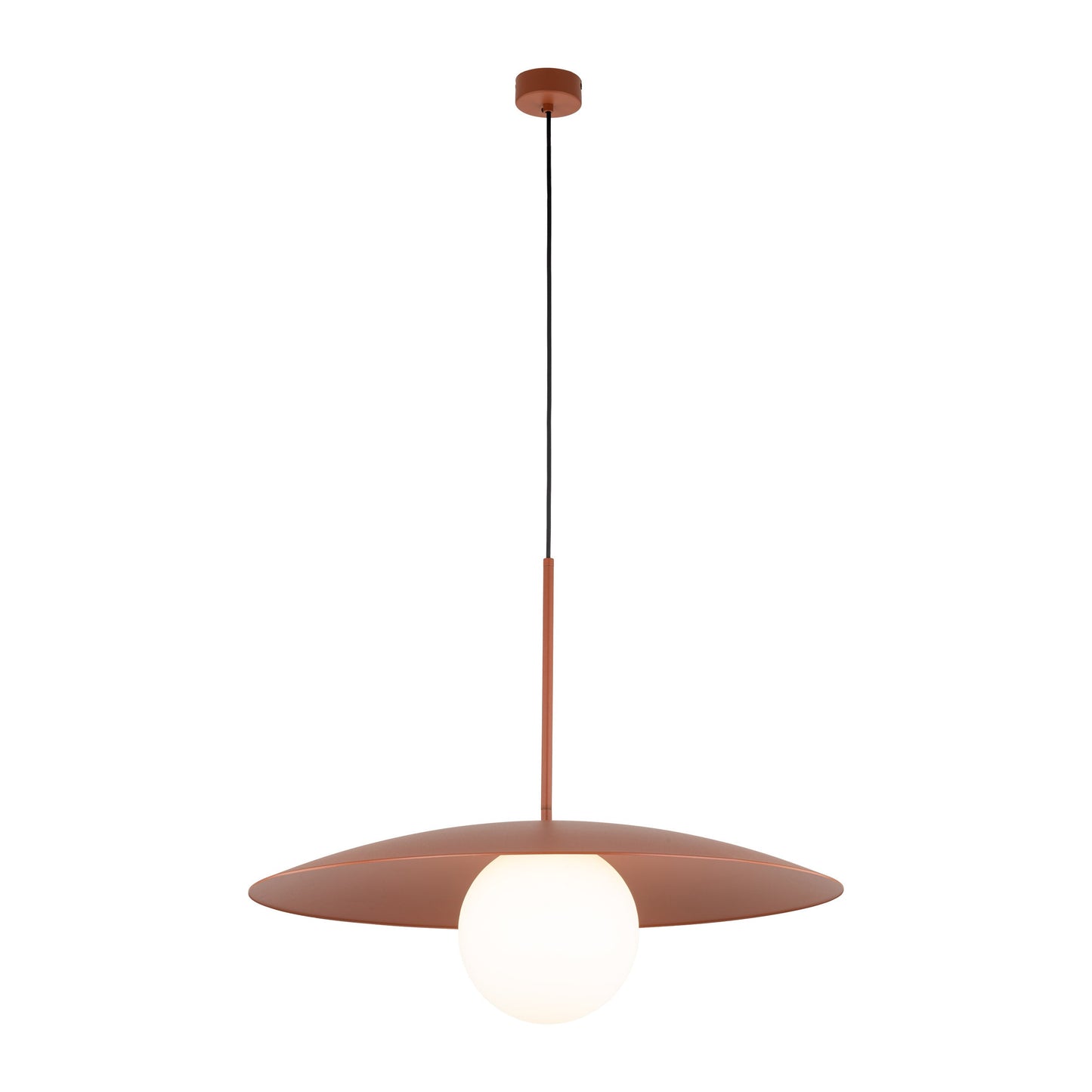 SLATE Mid-Century Modern Wide Dome Pendant Light for Kitchen Island & Dining Table - AURABAGS SHOP