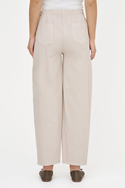Women's Woven Barrel-Leg Pull-On Pants