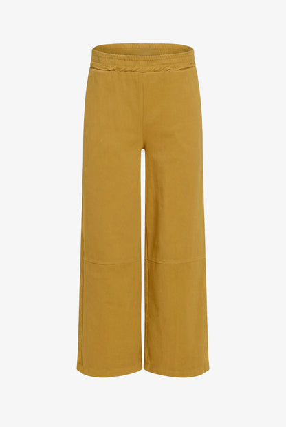 Women's Woven Pull-On Wide-Leg Pants with Back Patch Pockets