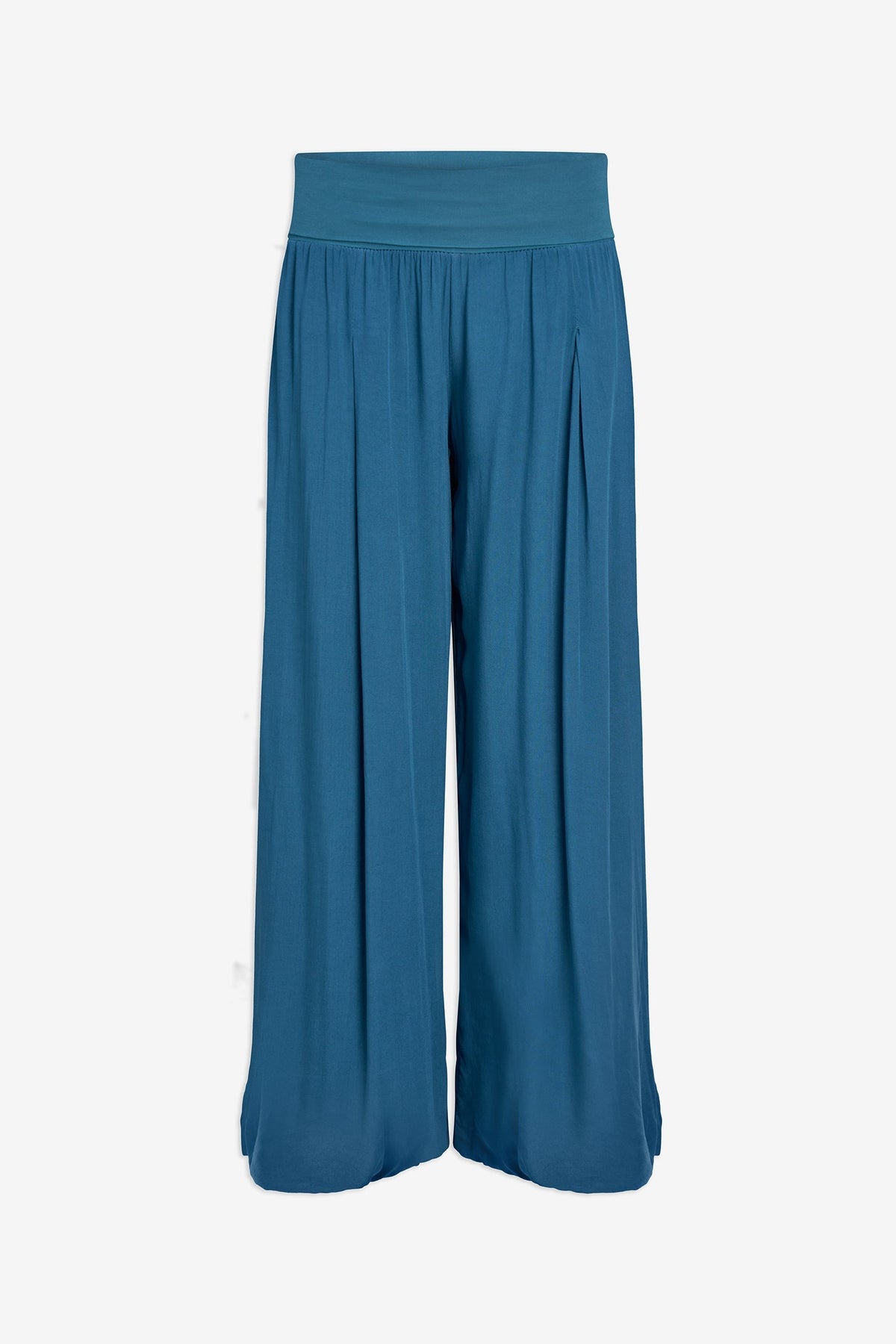 Women's Woven Pull-On Pant with a Jersey Waistband & a Bubble-Hem