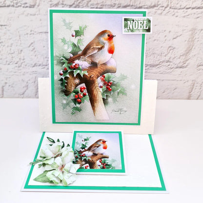 Die Cut Decoupage – Robin On Spade (Pack Of 3)