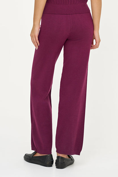 Women's Knit Pull-On Straight-Leg Pants