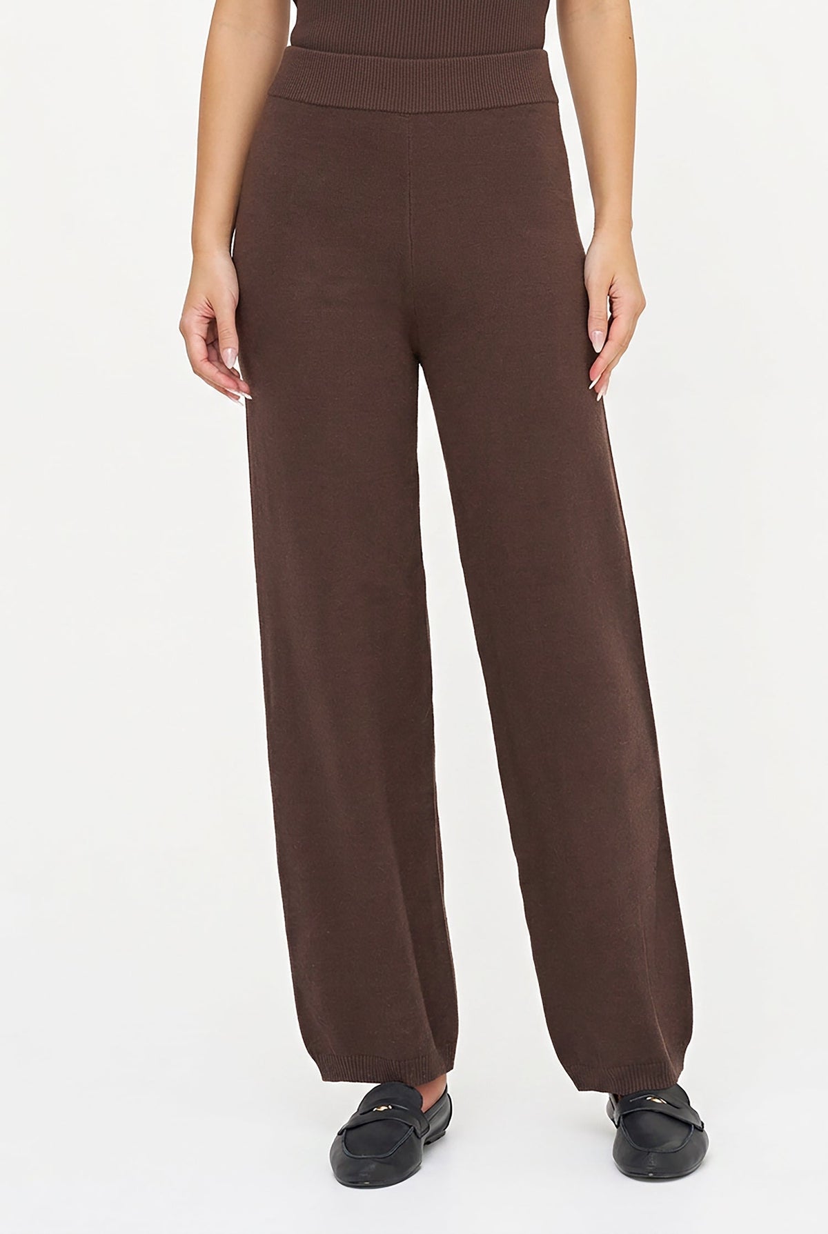 Women's Knit Pull-On Straight-Leg Pants