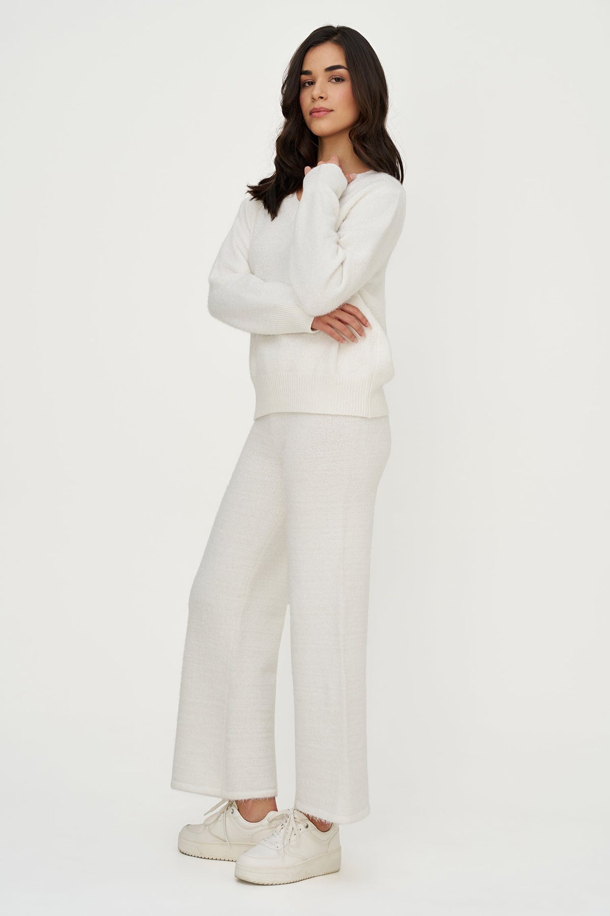 Women's Tinsel-Knit Pull-On Pants