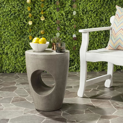 Olivia Concrete Terrazzo Mid-Century End Table