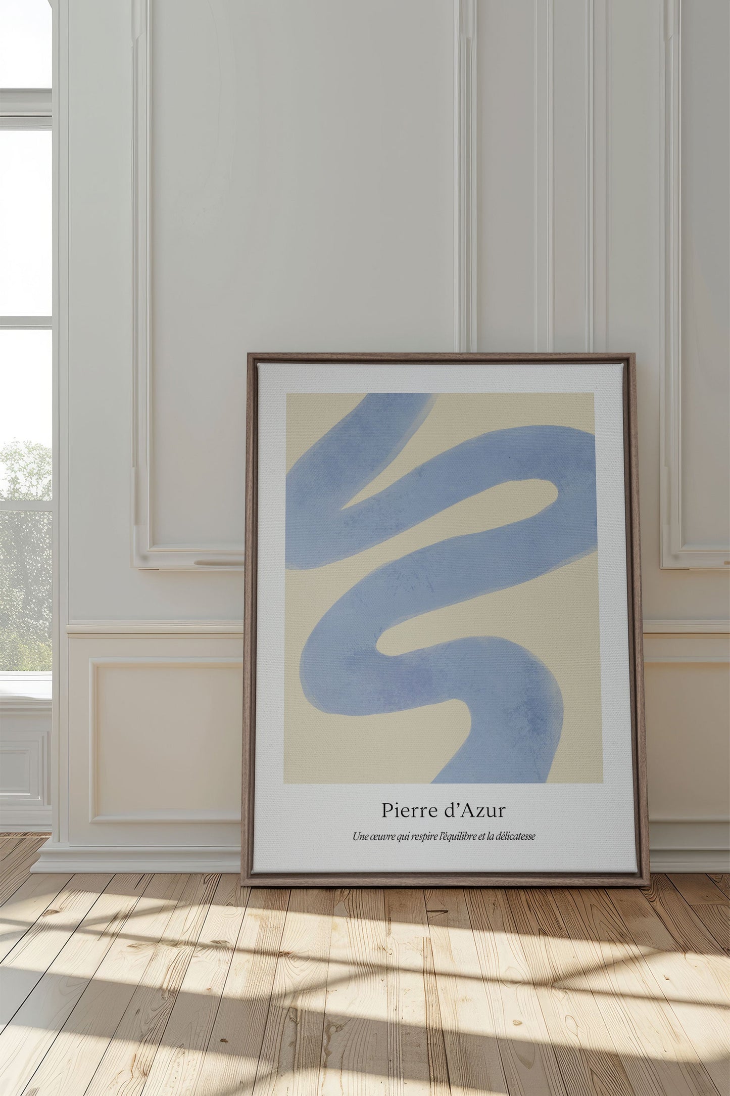 PIERRE D'AZUR, Oeuvre sur toile étirée