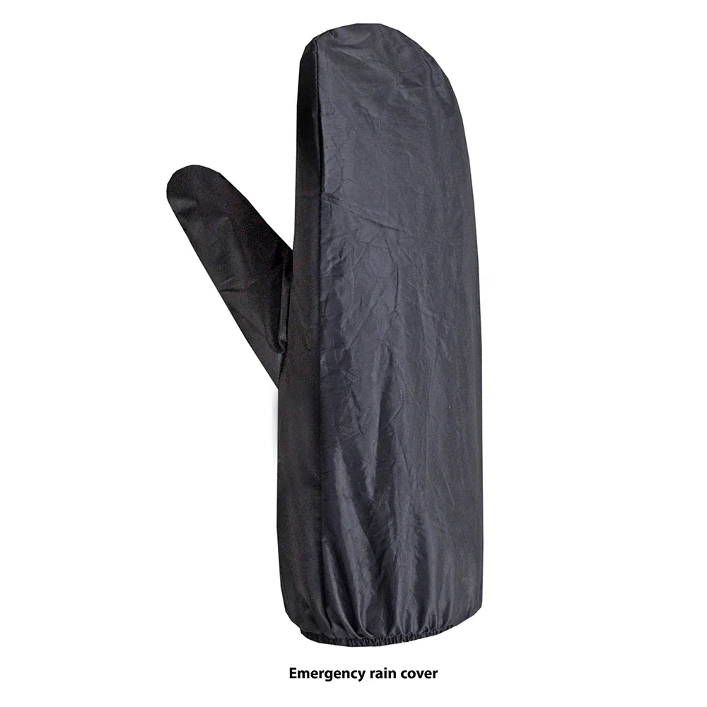 Open Road Men's Leather Motorcycle Gloves w/ Rain Cover