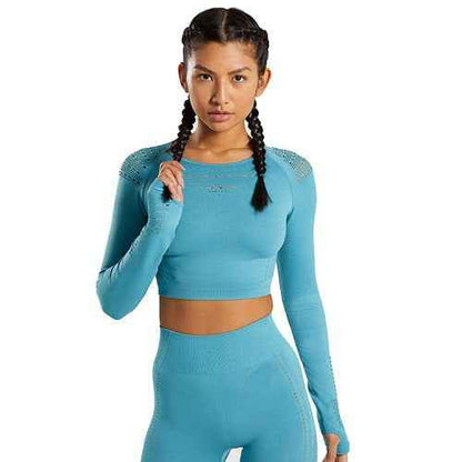 Quick-Drying Seamless Yoga Wear – Women’s Sports T-Shirt