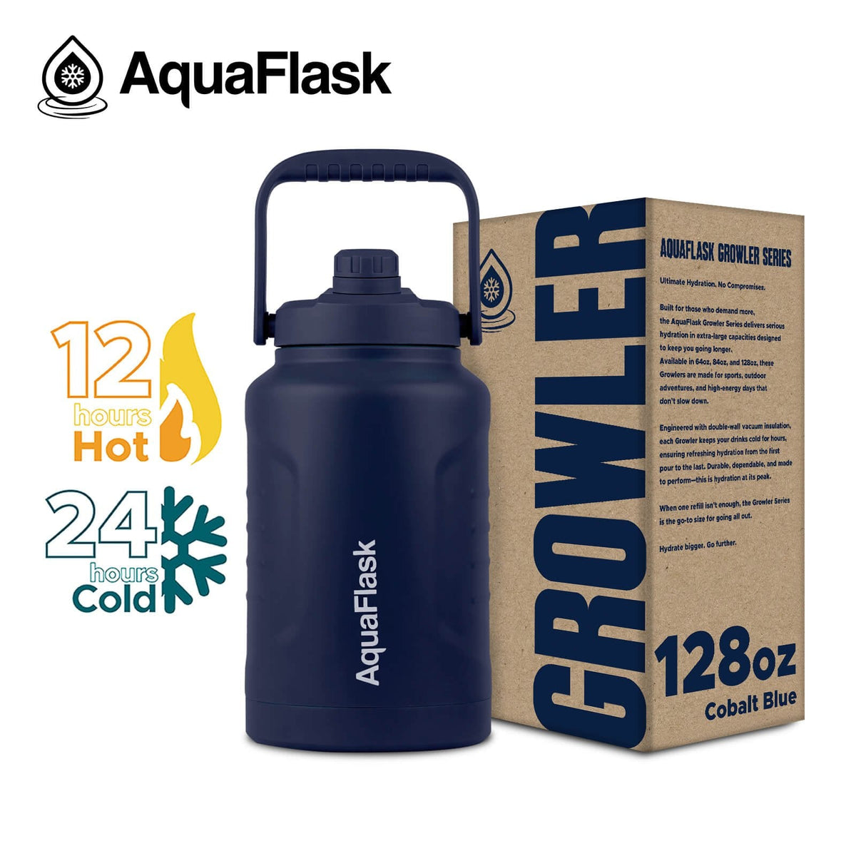 AquaFlask Original Vacuum Insulated Water Bottles 3785 ml (128 oz)