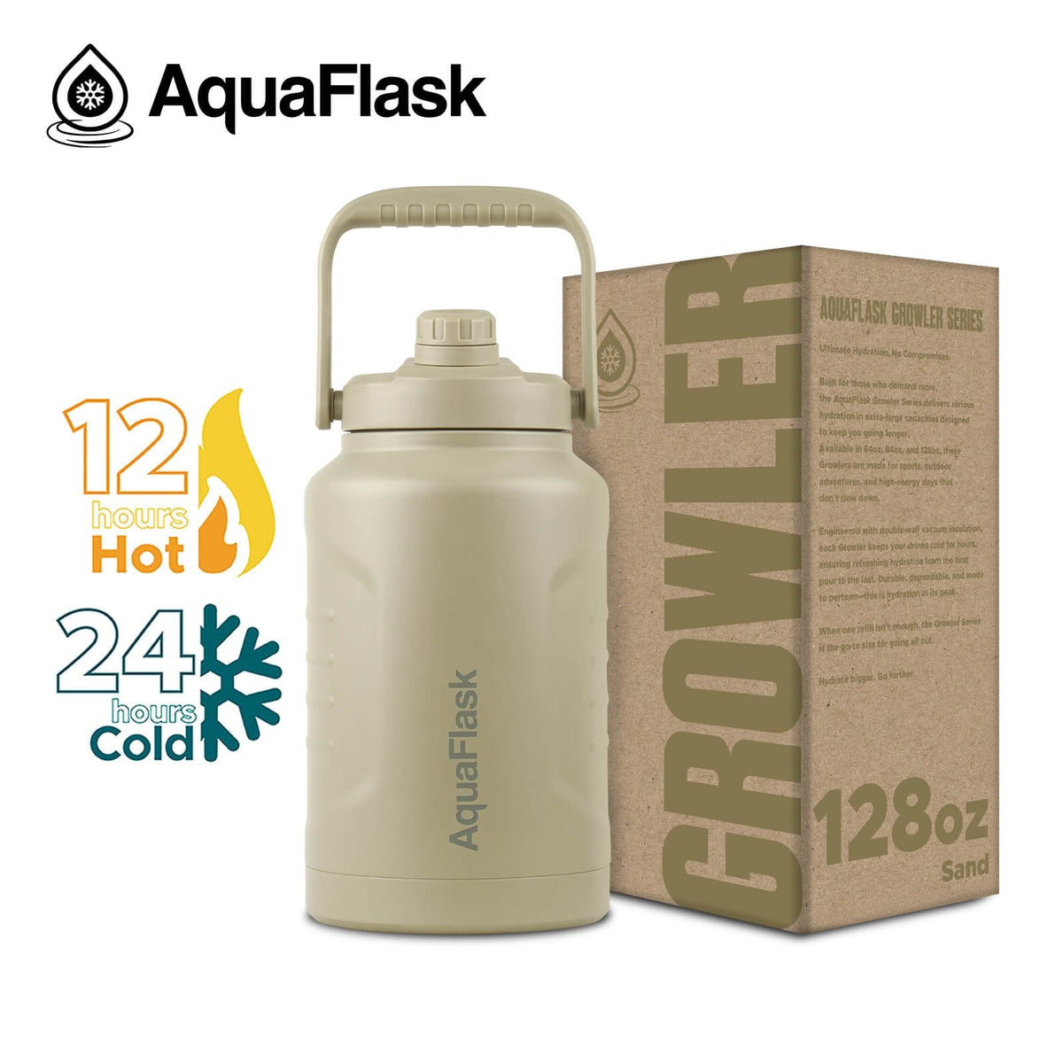 AquaFlask Original Vacuum Insulated Water Bottles 3785 ml (128 oz)