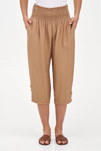 Women's Woven Capri Trousers