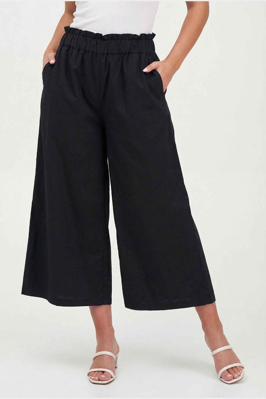 Women's Woven Capri Trousers