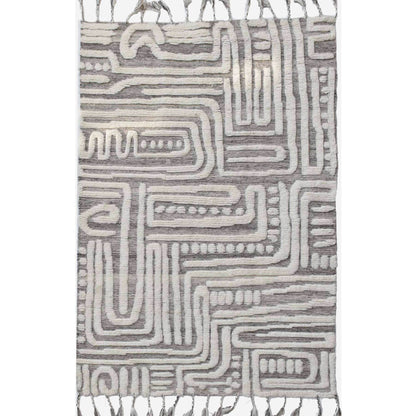 Phoebe Webteppich aus Wolle 6X9