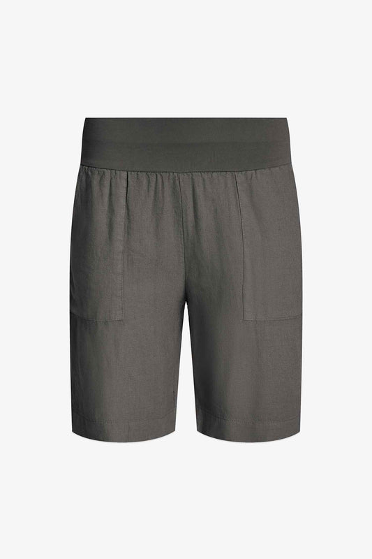 Women's Knit Woven Combo Shorts