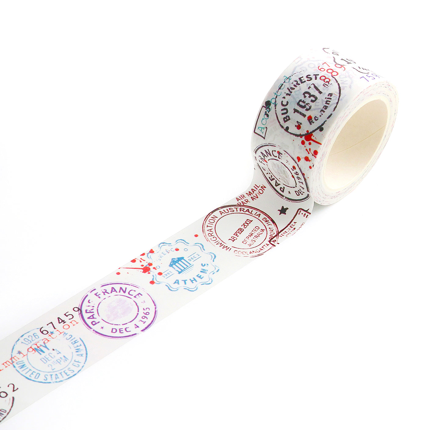 AALL and Create Washi Tape #14 - Passport Stamps