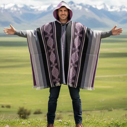 Lavender Soft Handmade Wool Ponchos