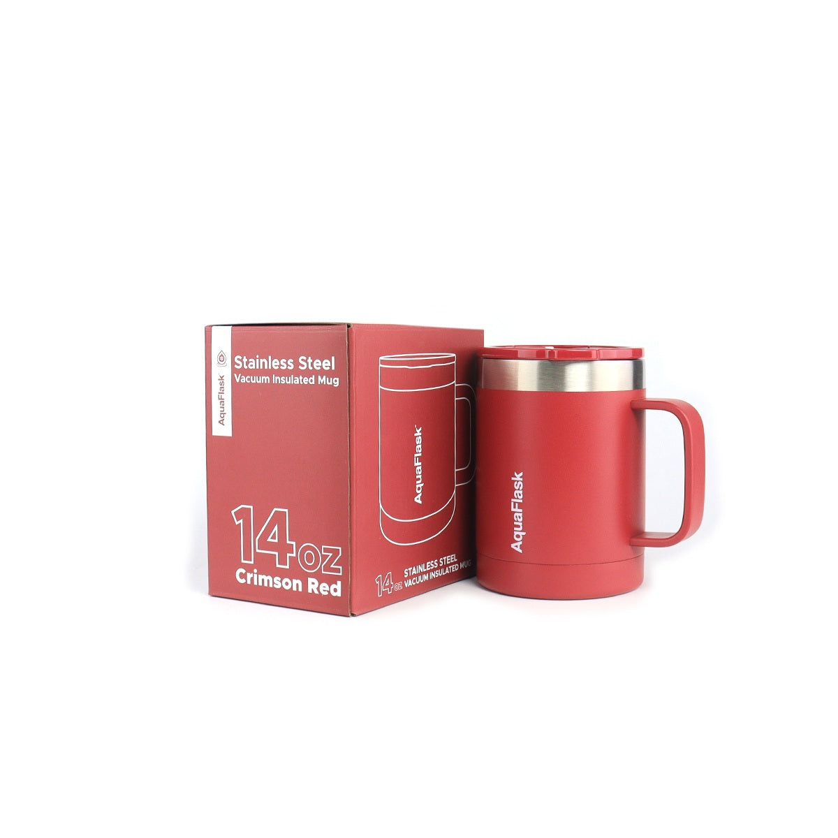 Aquaflask Thermobecher isoliert mit Deckel und Henkel 415ml (14 oz)