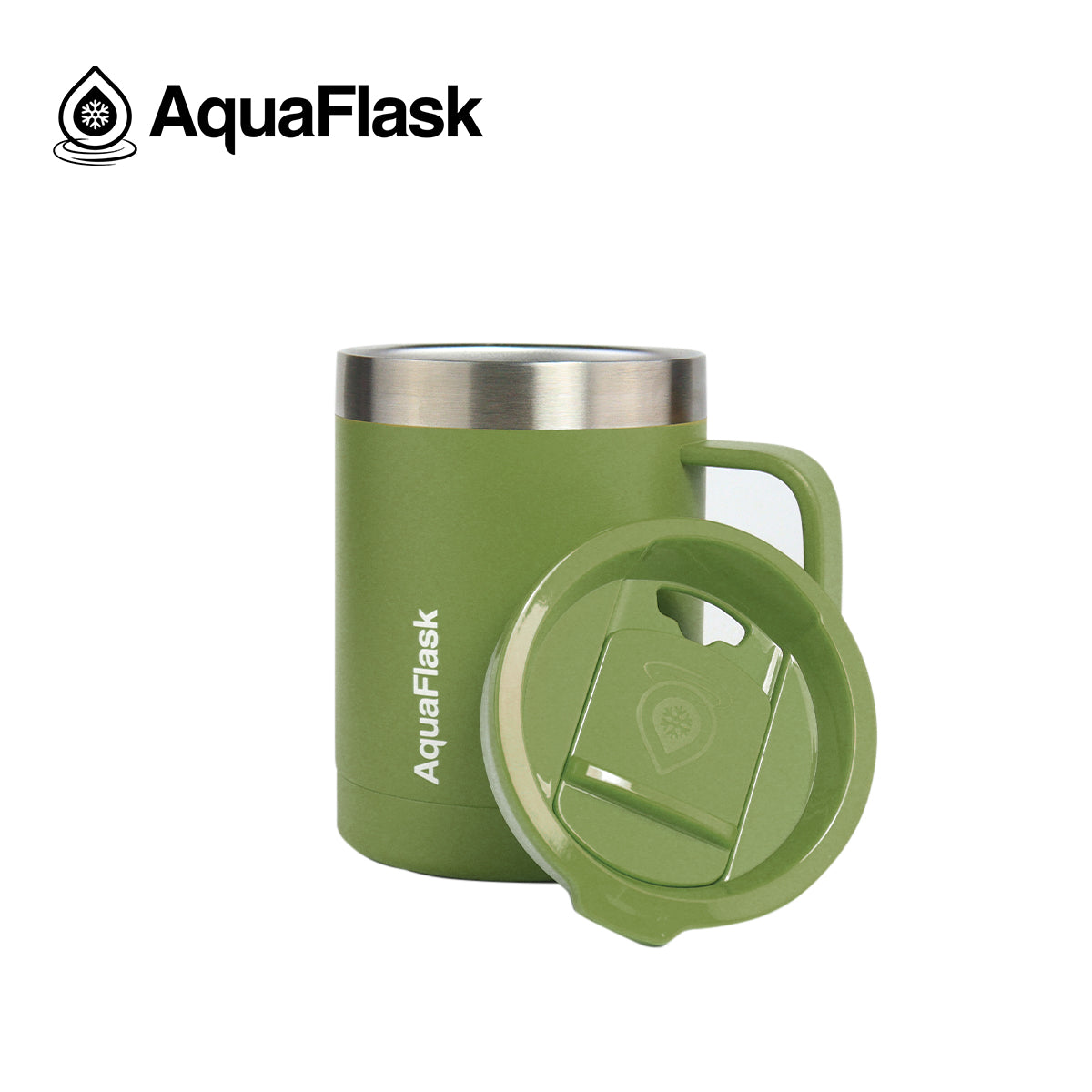 Aquaflask Thermobecher isoliert mit Deckel und Henkel 415ml (14 oz)