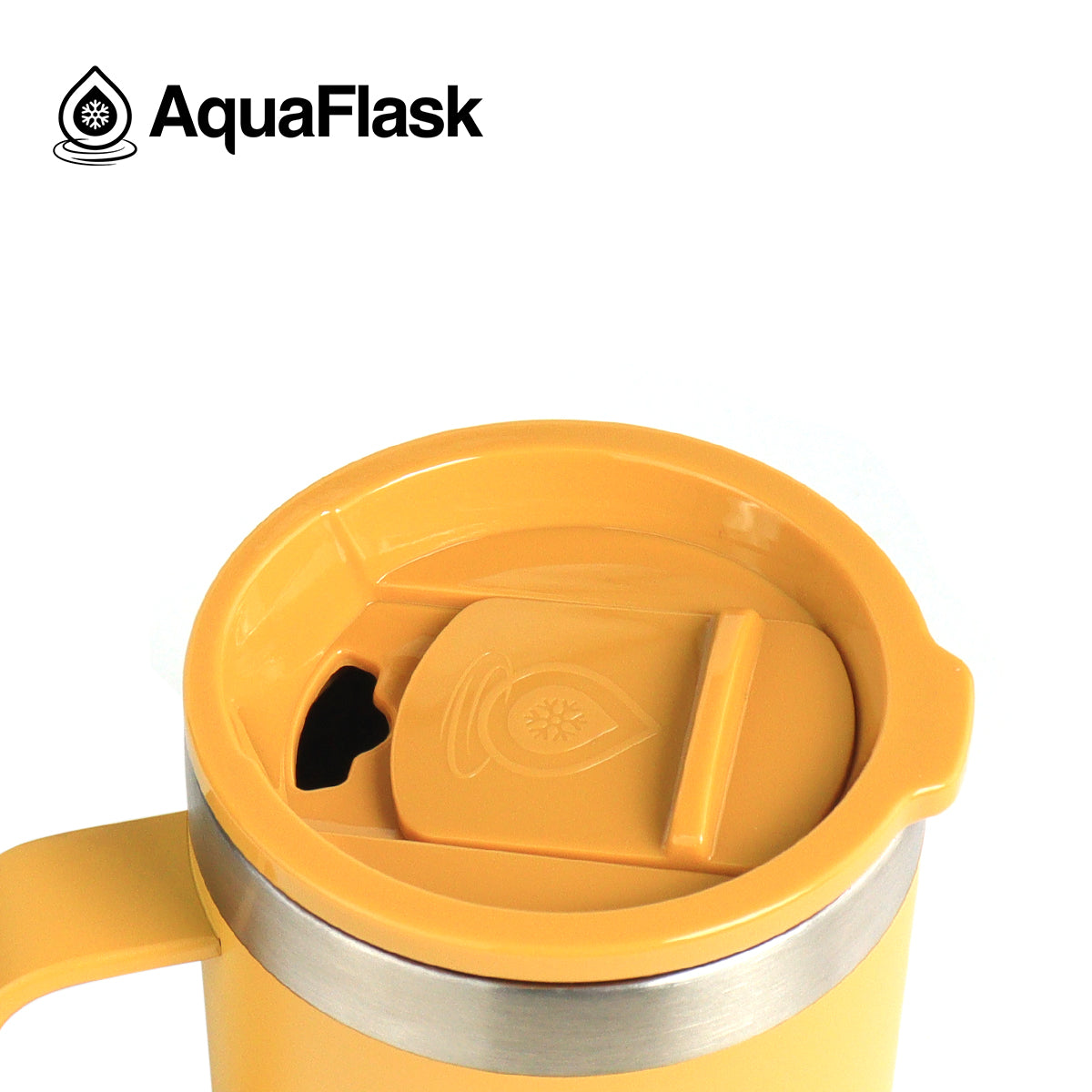 Aquaflask Thermobecher isoliert mit Deckel und Henkel 415ml (14 oz)