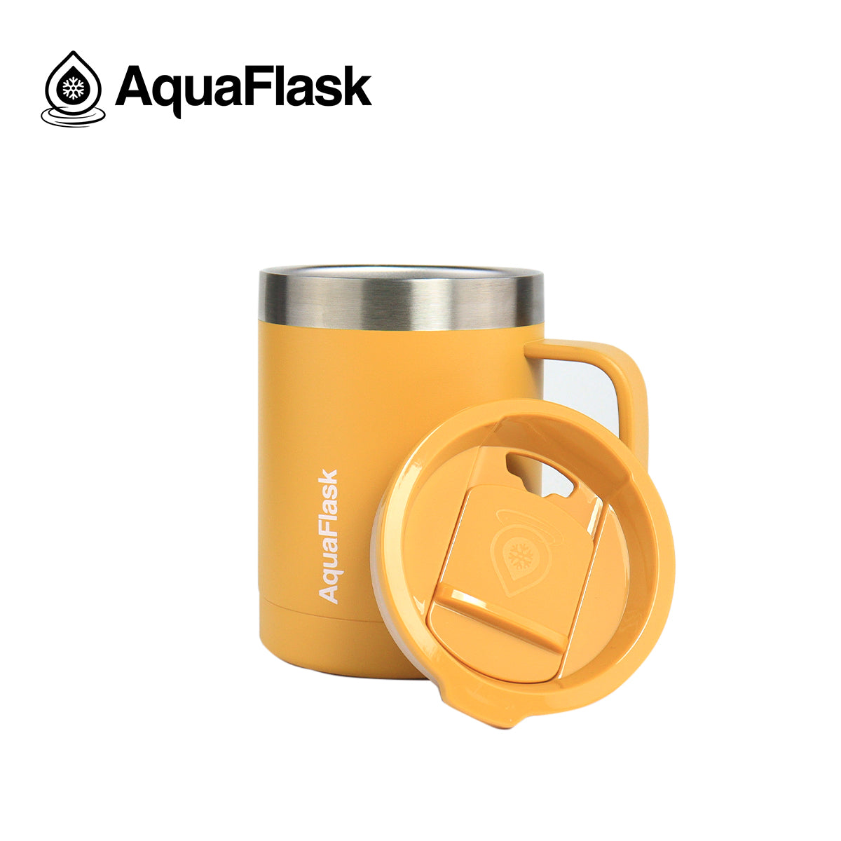 Aquaflask Thermobecher isoliert mit Deckel und Henkel 415ml (14 oz)