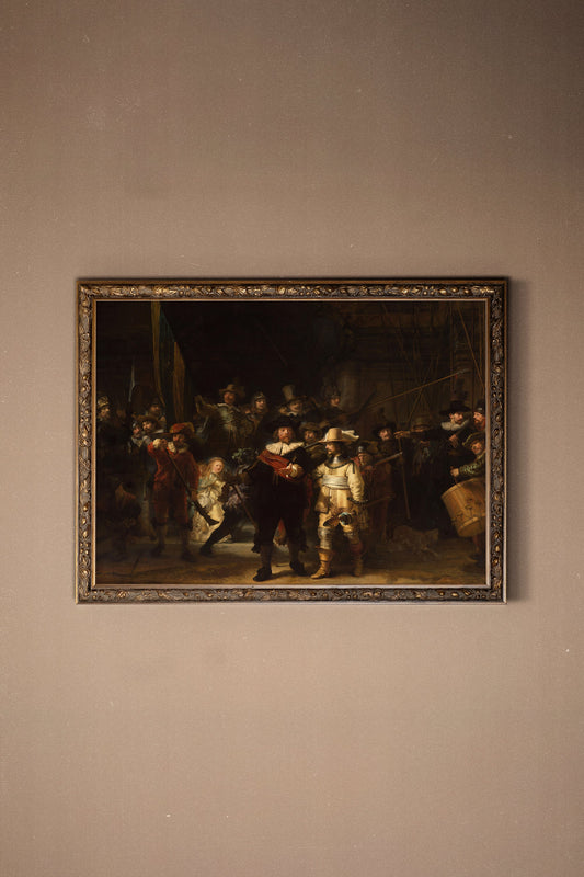 LA RONDE DE NUIT, CADRE VINTAGE BRONZE