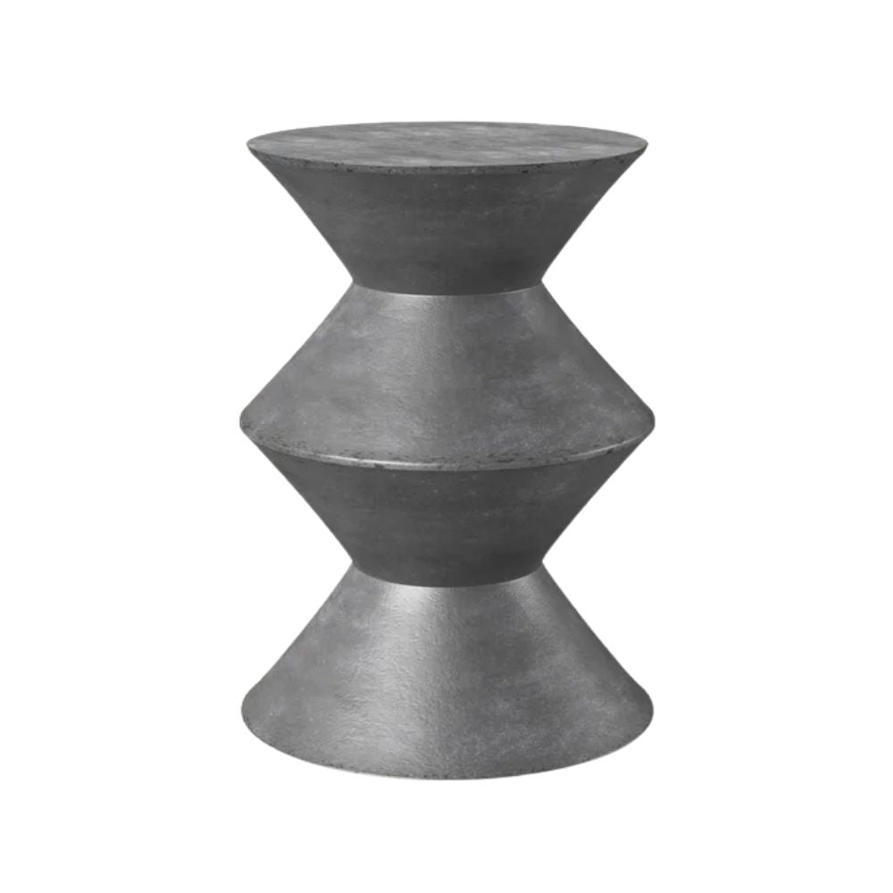 Charlie Beton Terrazzo Mid-Century Beistelltisch
