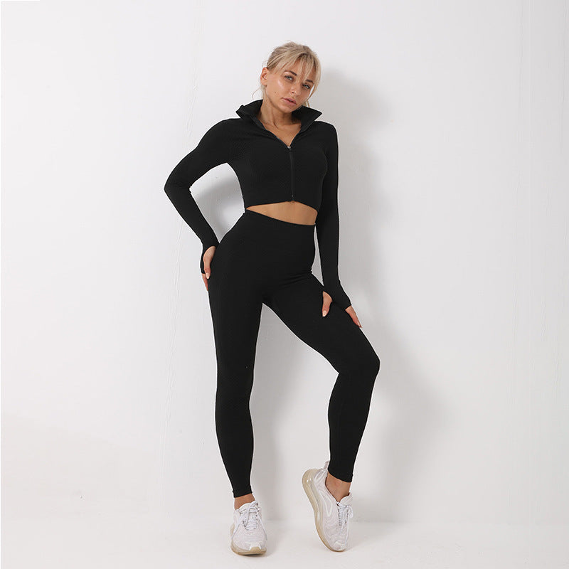 High-Elasticity Fitness & Yoga Workout Wear – Shockproof Activewear