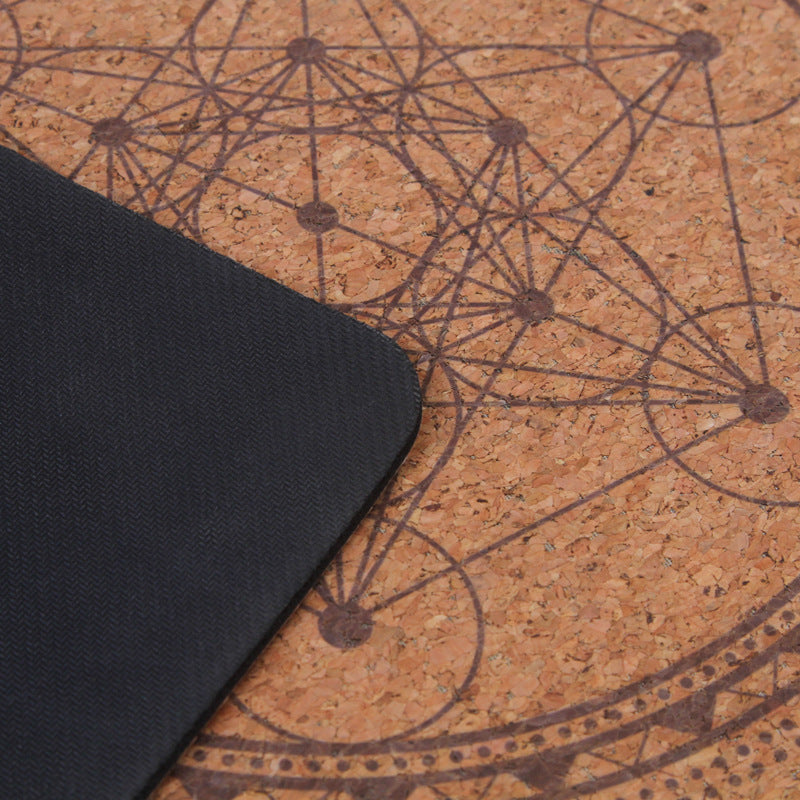 Natural Rubber Cork Yoga Mat – Eco-Friendly Non-Slip Fitness Mat