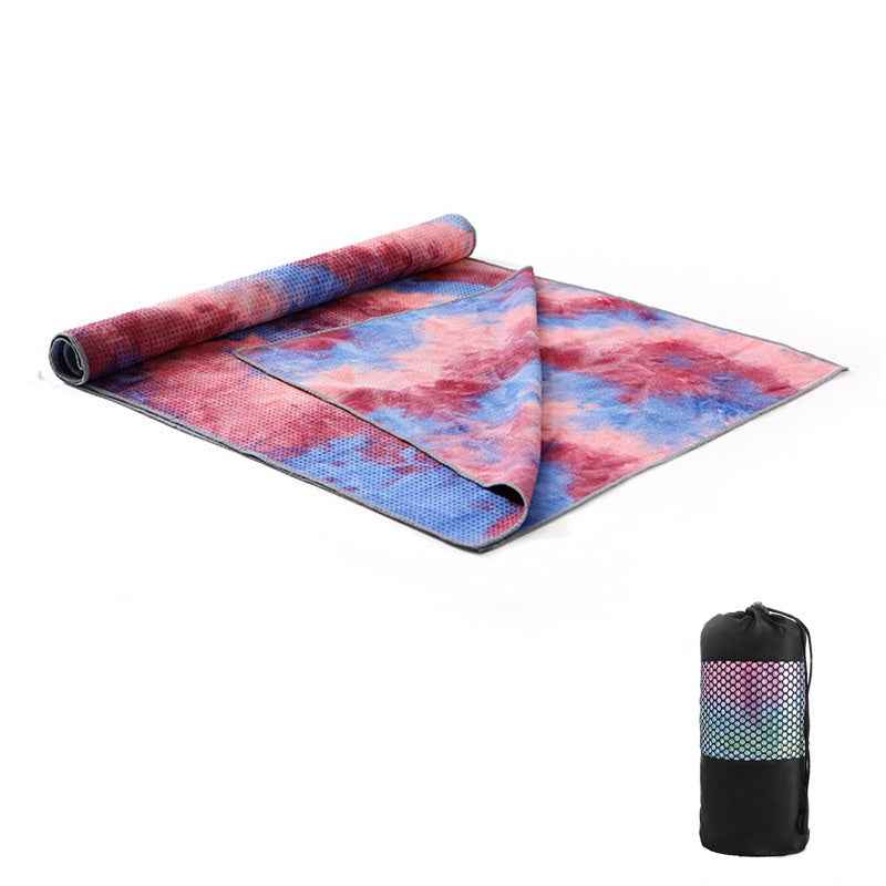 Tie-Dye Yoga Blanket – Wide Yoga Mat Pad Towel & Exercise Drape