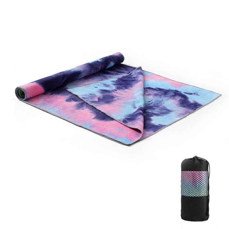 Tie-Dye Yoga Blanket – Wide Yoga Mat Pad Towel & Exercise Drape