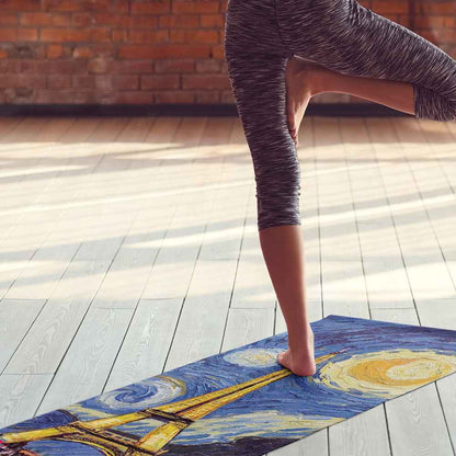 Natural Rubber Suede Yoga Mat – Ultra-Thin 1.5mm Folding Fitness & Dance Mat