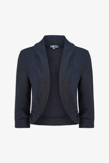 Women's Knit/Woven Combo Cardigan