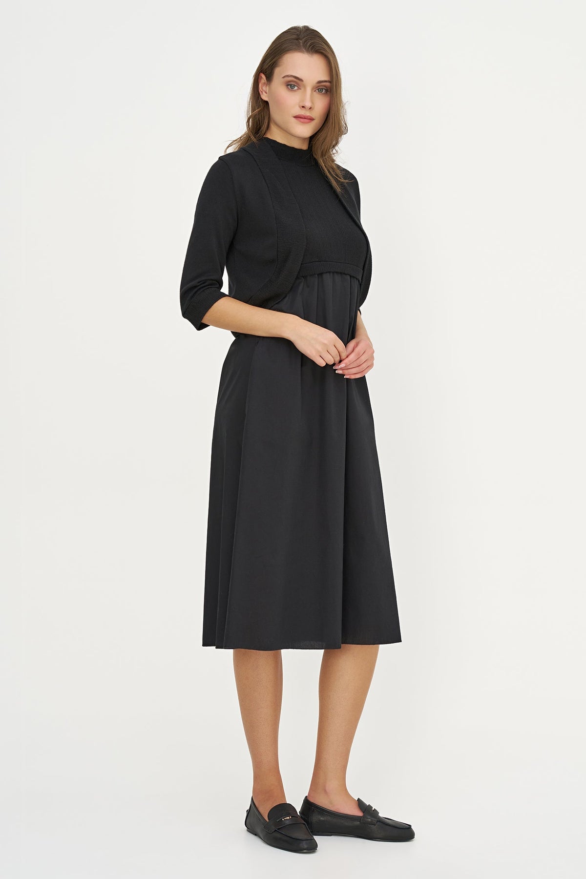 Women's Knit Bolero, with 3/4th Length Sleeves