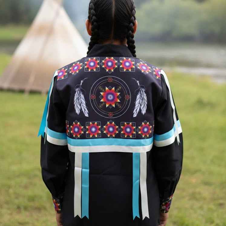 Feathers Youth Ribbon shirt