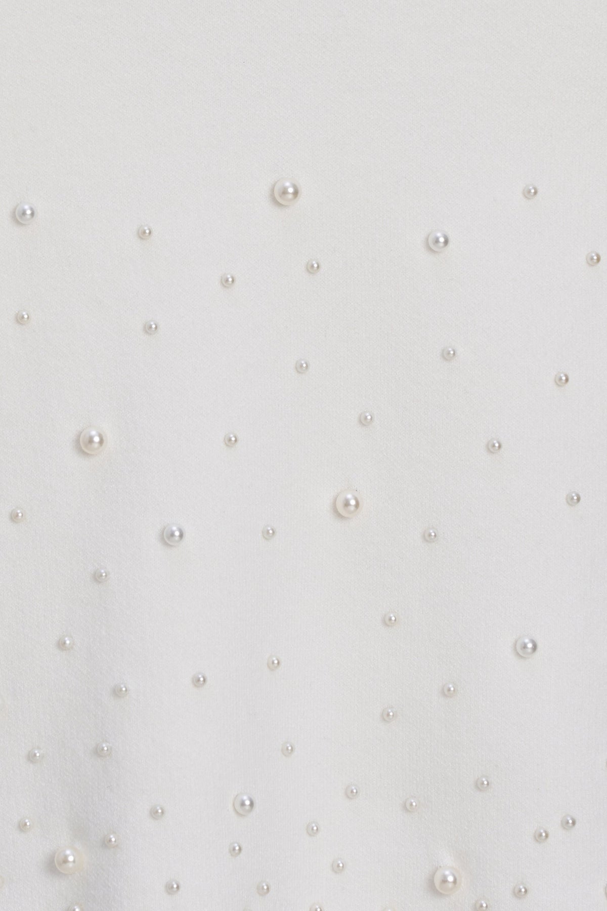 Women's Knit Pull-On Straight Skirt with Pearl Details