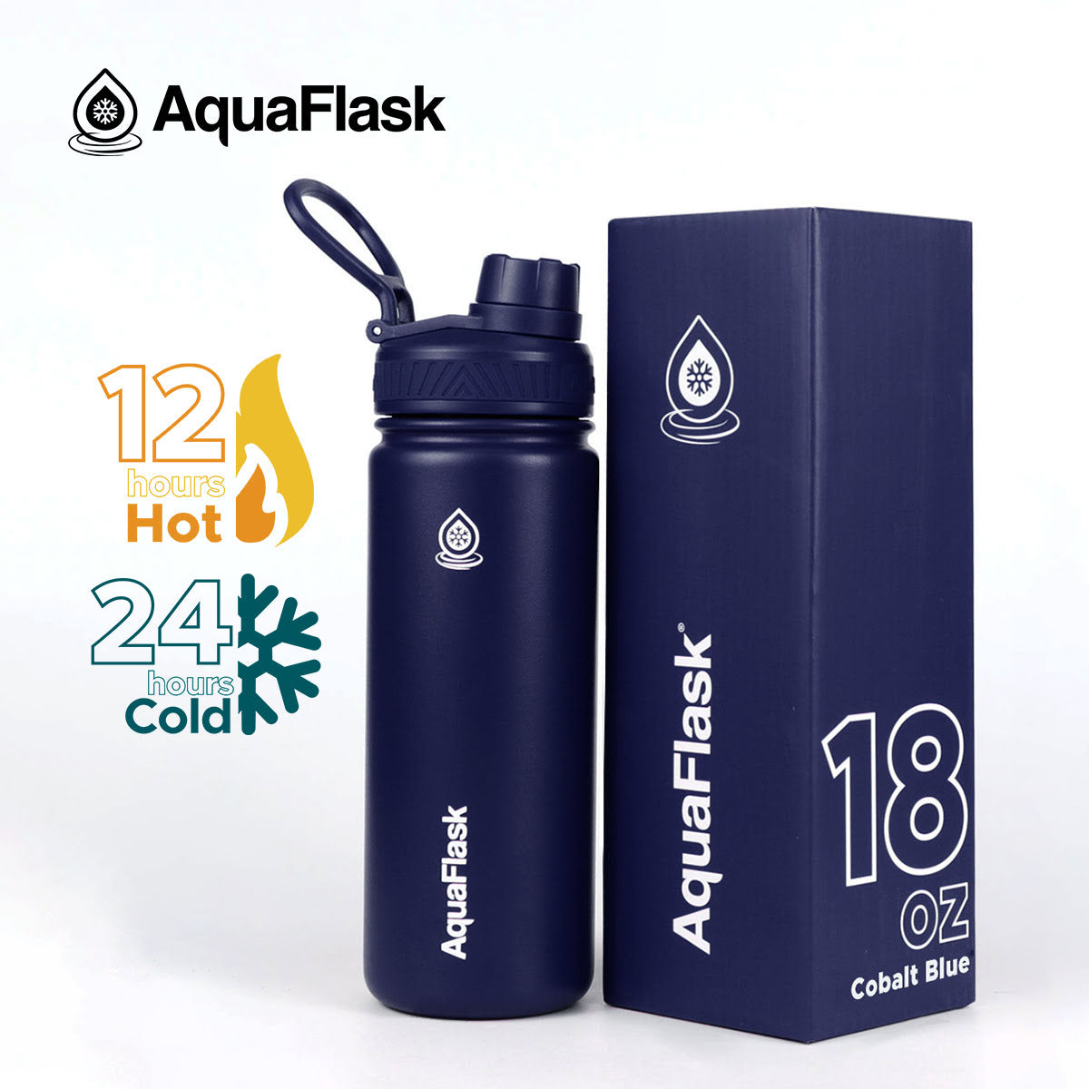 AquaFlask Original Vakuumisolierte Wasserflaschen 530ml (18oz)