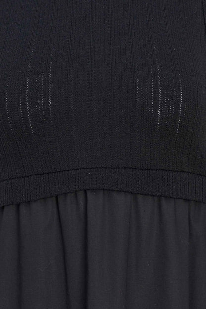 Women's Knit/Woven Combo Dress
