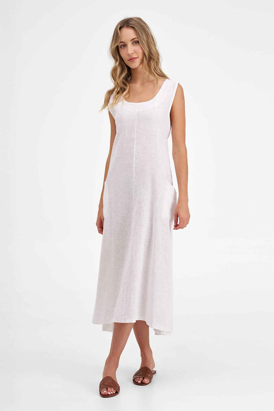Women's Knit Woven Combo Dress