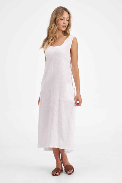 Women's Knit Woven Combo Dress