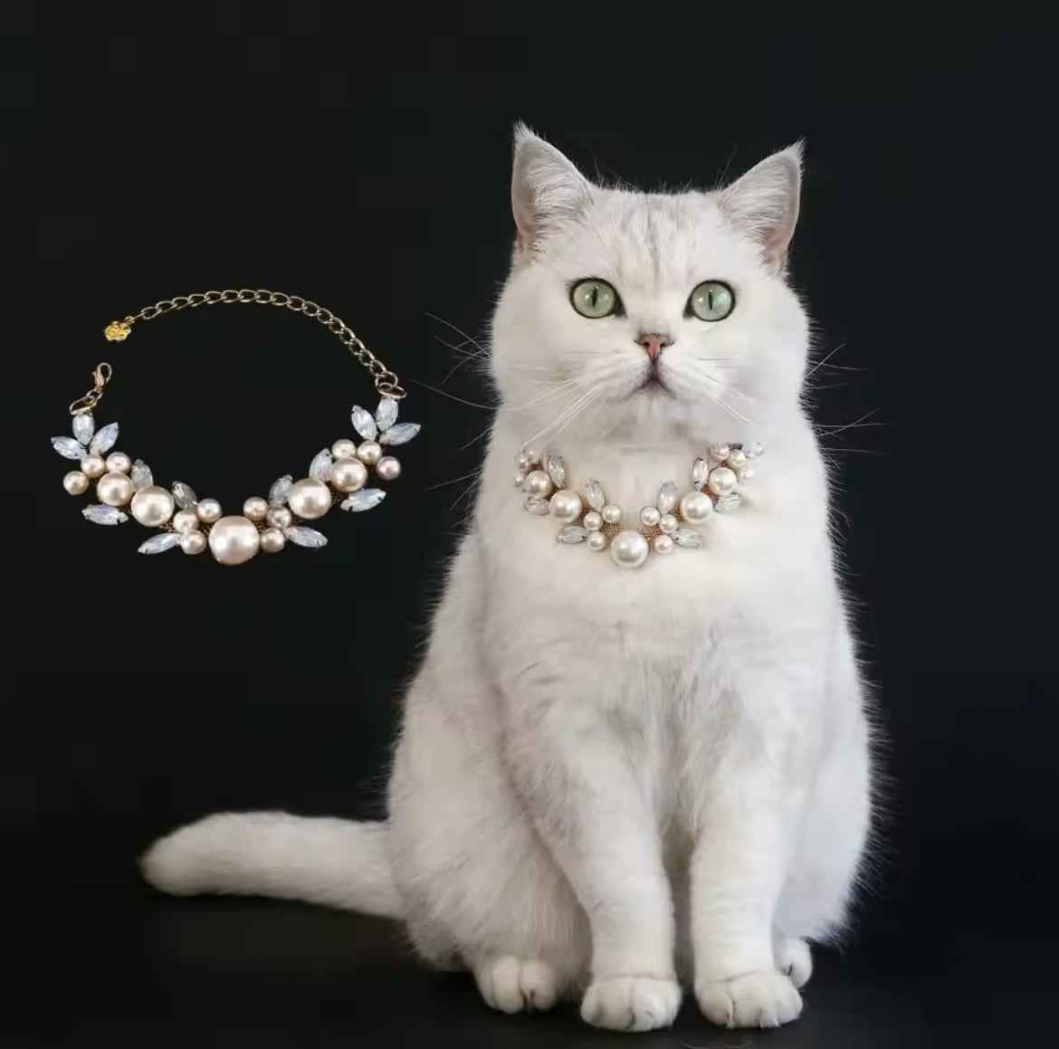Queen of Pearls Necklace – Luxury Pearl Pet Necklace