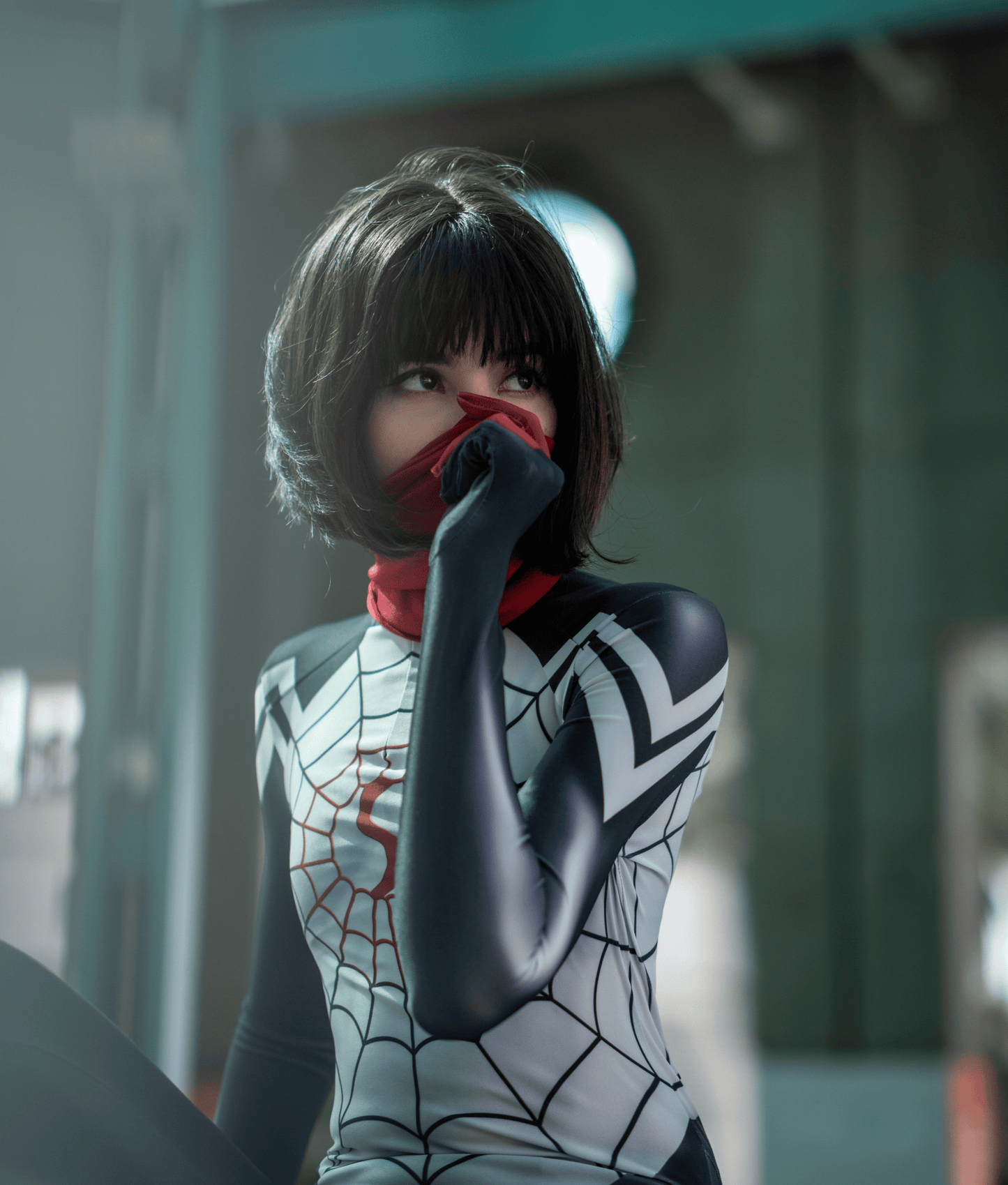[Inventory Clearance] Super Hero Spider Cindy Cosplay Full Bodysuit Halloween Costume Zentai