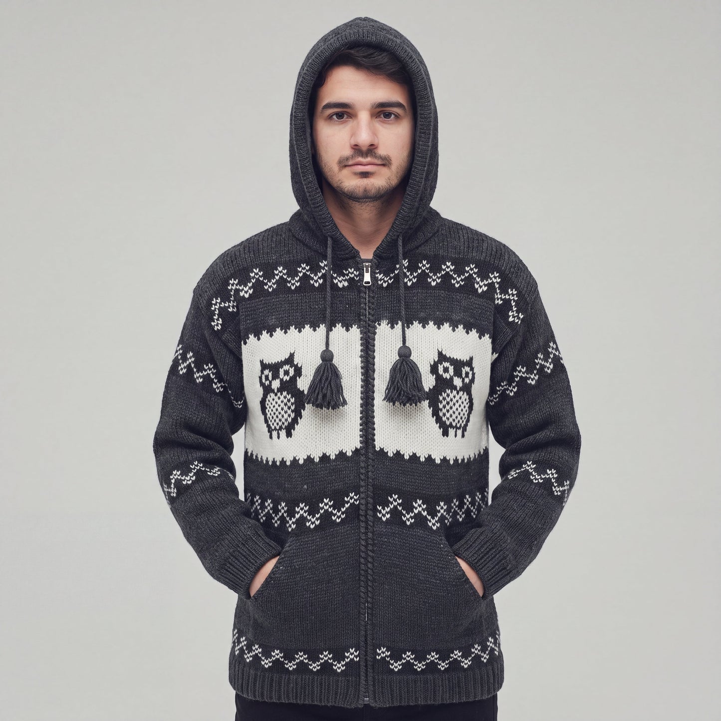 OLDTRIBES™ Nocturne Owl Wool Jacket