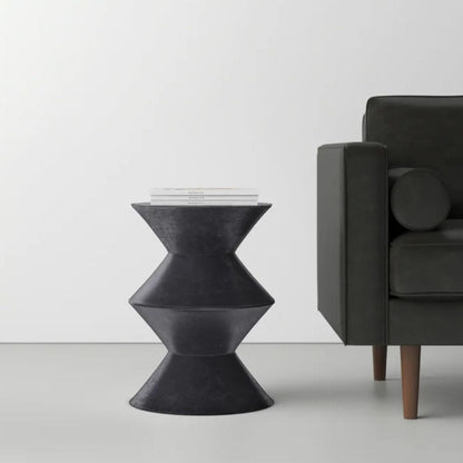 Charlie Beton Terrazzo Mid-Century Beistelltisch
