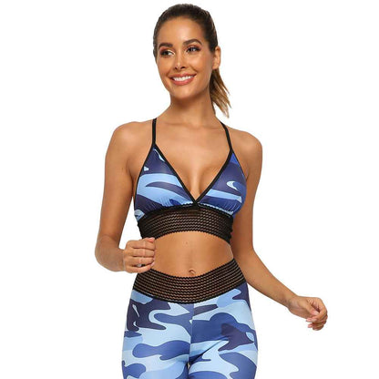 Women’s Camouflage Yoga Set – Stylish Workout & Fitness Activewear Suit