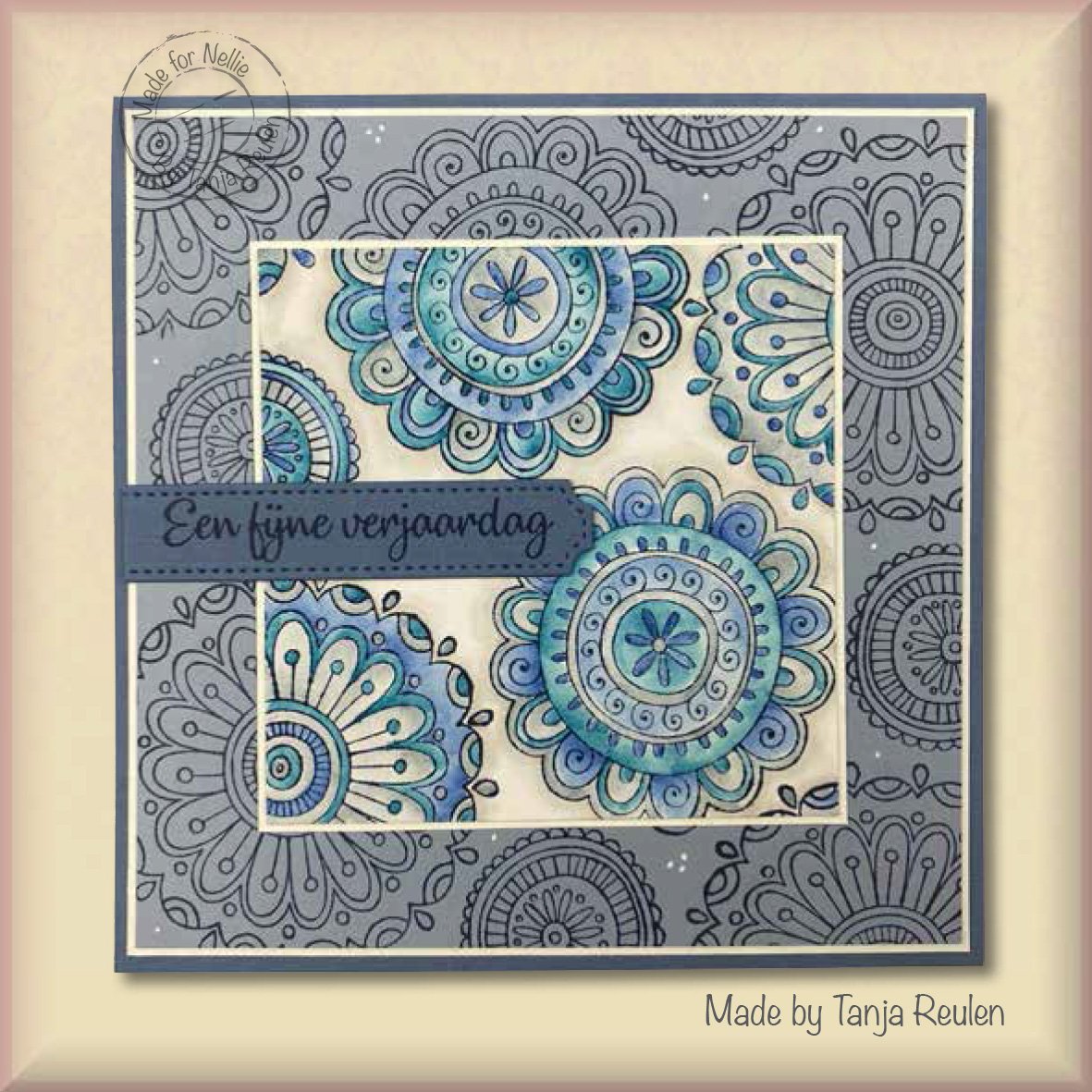 Nellie's Choice Clear Stamp Mandalas Paisley Flower